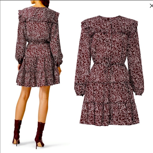 NWT Rebecca Minkoff Selandra dress currant XL - Picture 3 of 10